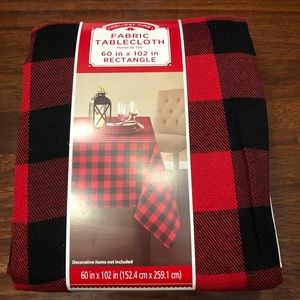 Buffalo check tablecloth